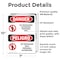 Signmission No Trespassing Authorized Only Bilingual Danger Sign, Vinyl Decal, 7in W x 10in L, 2PK OS-2PACK-DS-D-710-VS-1495 - alternate 2